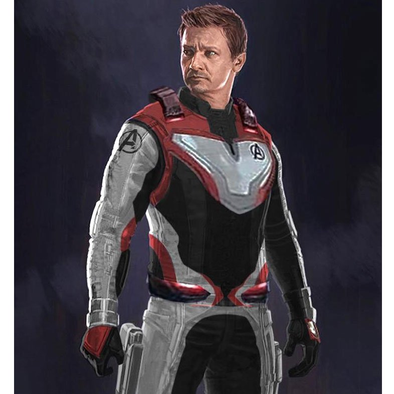 Avengers Endgame Hawkeye Quantum Leather Jacket