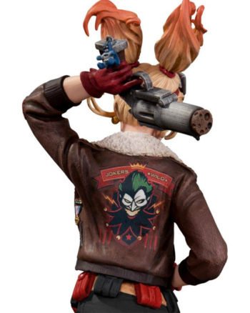Harley Quinn Bombshell Distressed Brown Real Leather Jacket﻿﻿