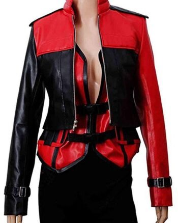 Harley Quinn Injustice 2 Leather Jacket With Vest