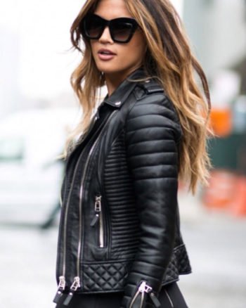 Khloe Kardashian Leather Jacket