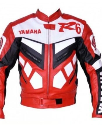 Yamaha R6 Racing Leather Biker Jacket