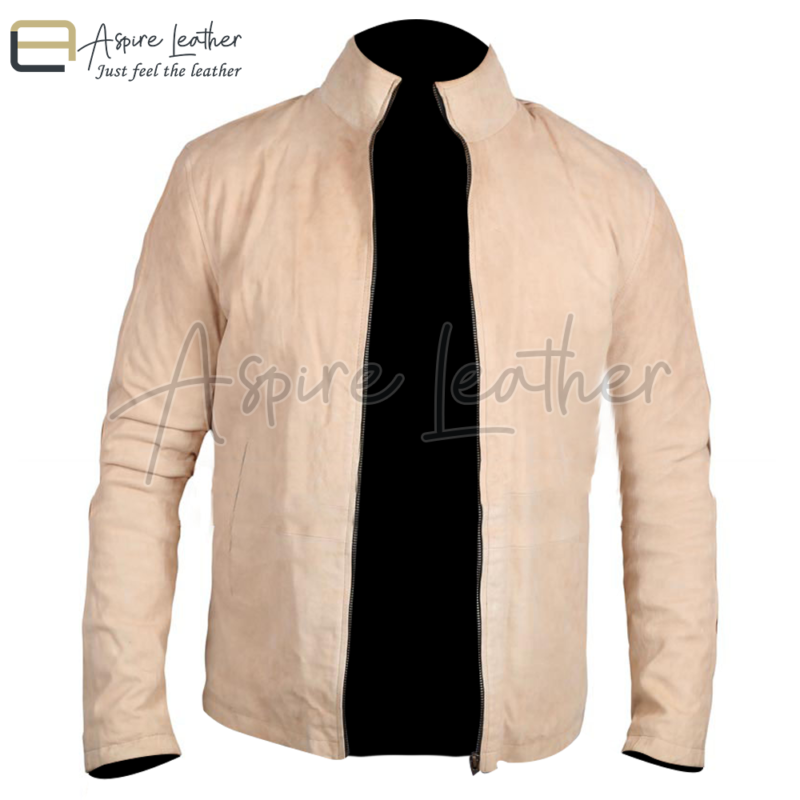 MOROCCO Modern Style Brown Genuine Suede Leather Jacket