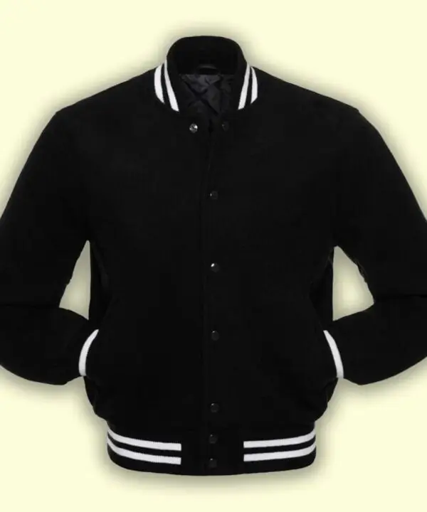Black Fleece Varsity Jacket 